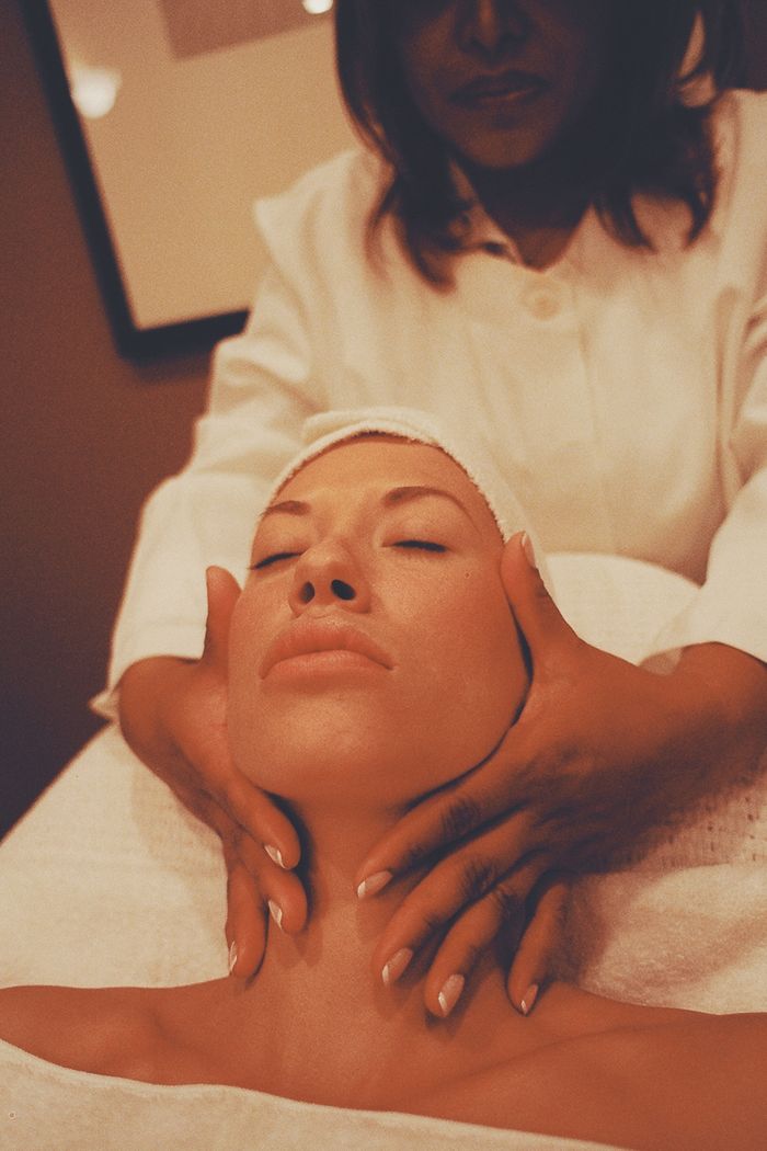 Mastering the First Impression: Your intriguing post title goes here Close-up of a woman receiving a relaxing facial massage, enhancing wellness and tranquility.
